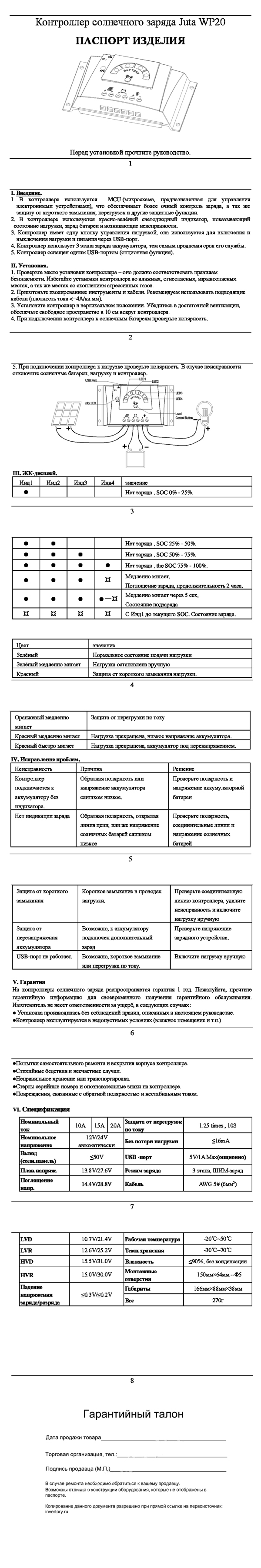 Паспорт изделия Паспорт изделия