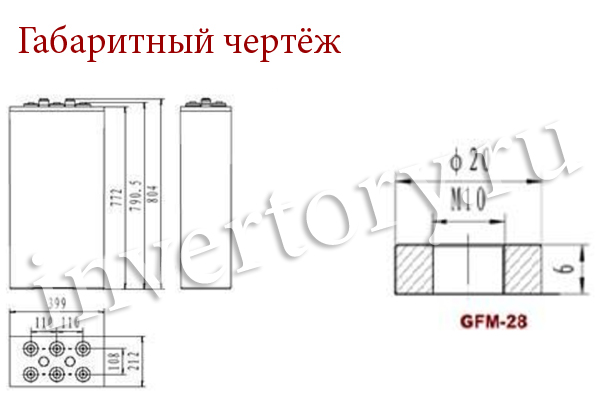 Габаритный чертеж Габаритный чертеж