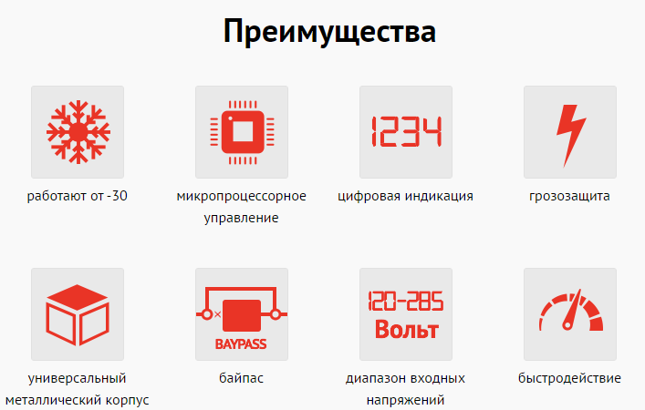 Преимущества стабилизаторов SUNTEK Преимущества стабилизаторов SUNTEK